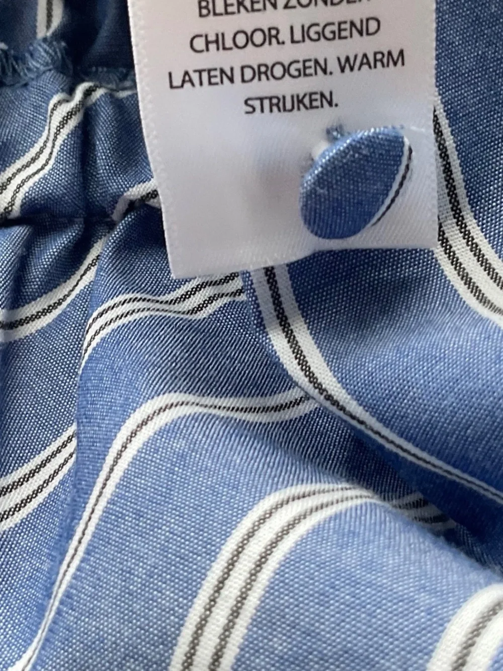 Joie Blue & White Striped Peplum Blouse NWT